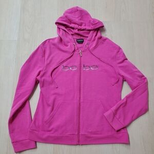 Bebe Fuchsia Women's Zip-Up Hoodie